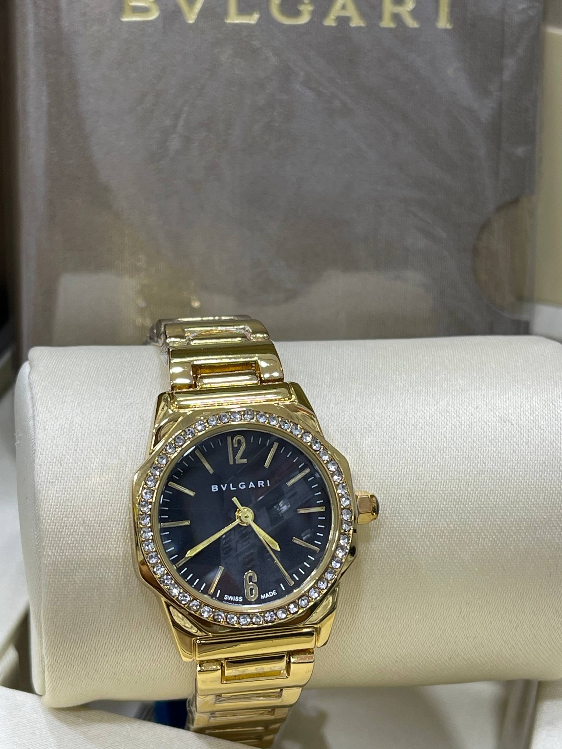 BVLGARI Gold – Diamond Bezel