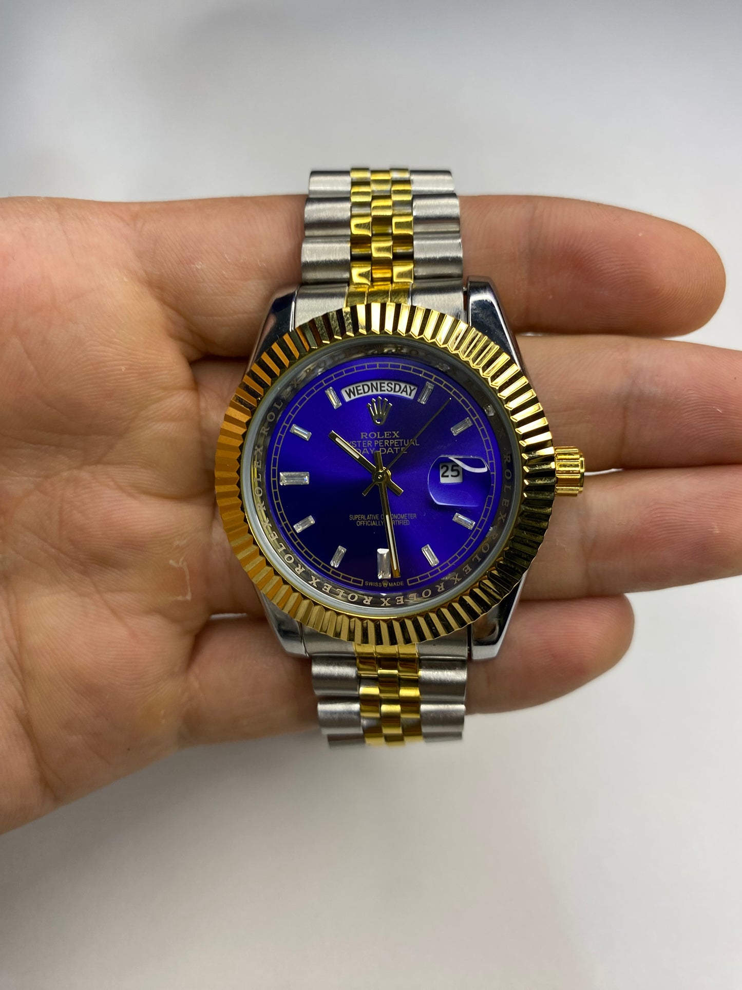 ROLEX DAY-DATE BLUE BOARD